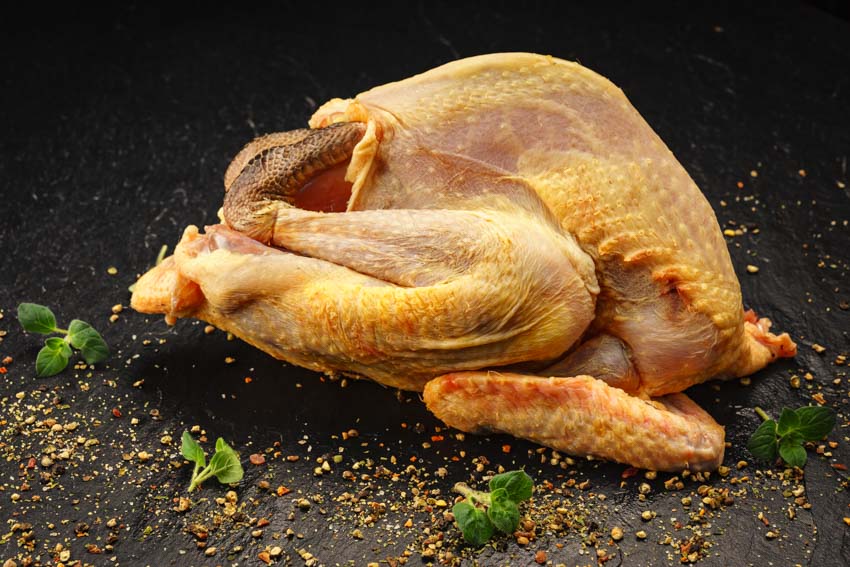 Perlhuhn ganz, bratfertig