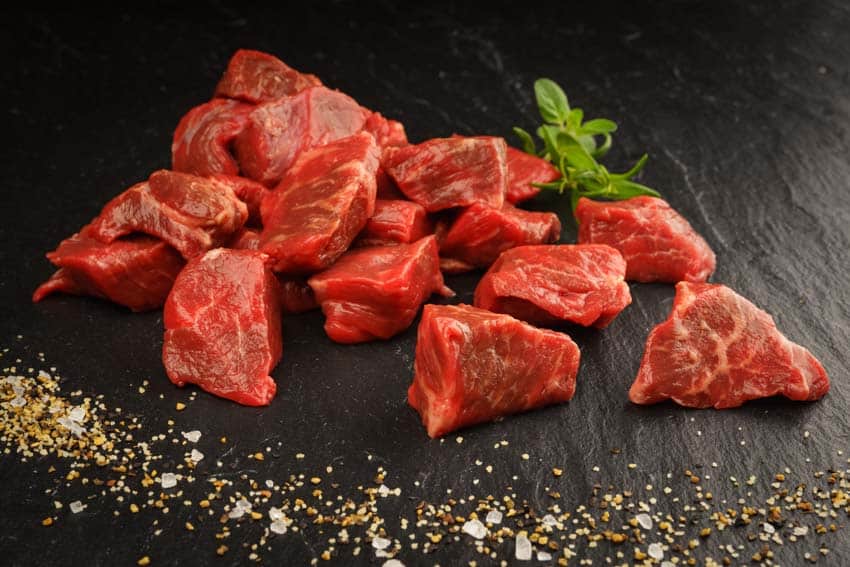 USA Black Angus Rindersteakgulasch